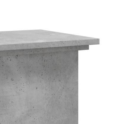 Поставка за растения бетонно сив 33x33x100 см инженерно дърво