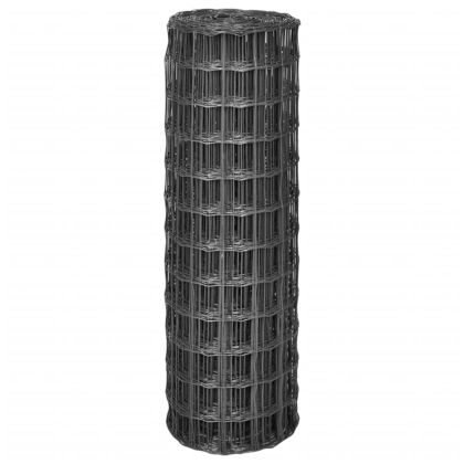 Евромрежа, стомана, 10x1,2 м, сива