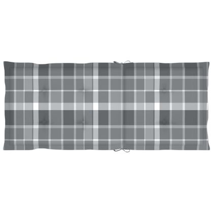 Сгъваеми градински столове с възглавници, 3 бр, акация масив