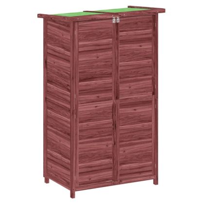 Градинска барака за инструменти мока 83x57x140 см бор масив