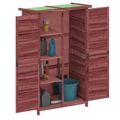 Градинска барака за инструменти мока 83x57x140 см бор масив