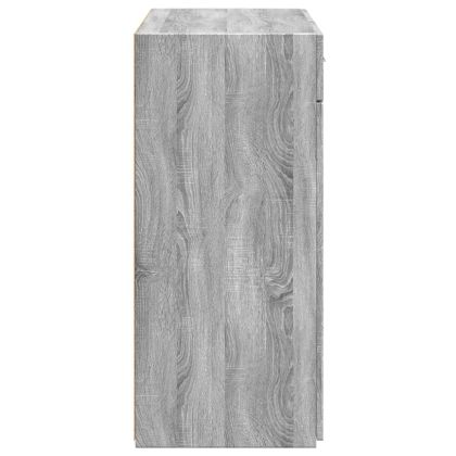 Сайдборд, сив сонома, 80x42,5x93 см, инженерно дърво