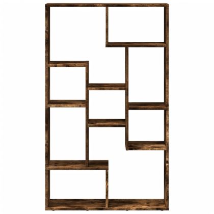 Библиотека, опушен дъб, 72x20x120,5 см, инженерно дърво