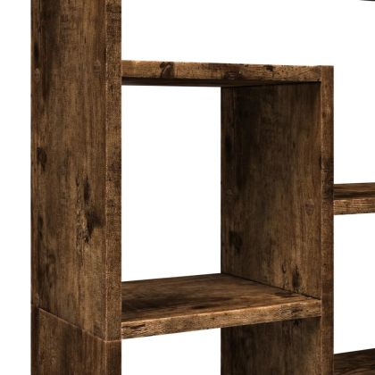 Библиотека, опушен дъб, 72x20x120,5 см, инженерно дърво