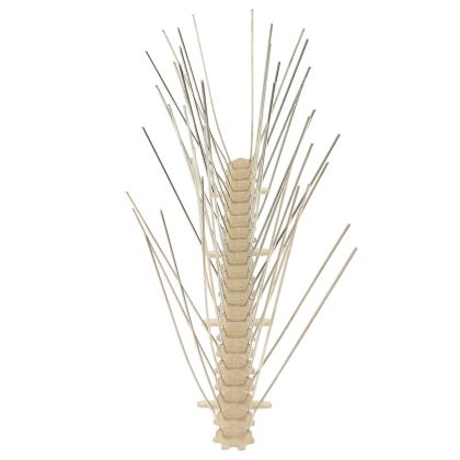 4-редови пластмасови шипове срещу птици и гълъби, 20 бр, 10 м