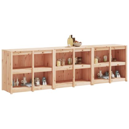 Кухненски шкафове за открито, MEPPEL, 3 бр, бор масив