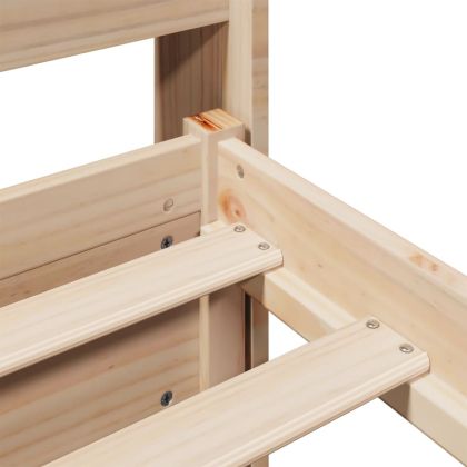 Рамка за легло с табла, 180x200 см, борово дърво масив