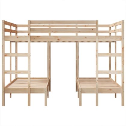 Рамка за тройно легло, 140x200/70x140 см, бор масив