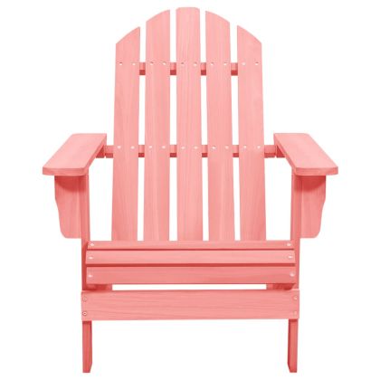 Градински стол "Адирондак", чам масив, розов