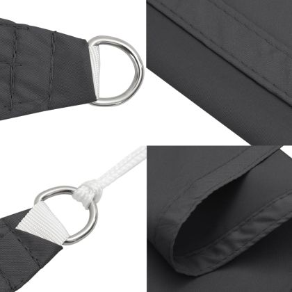 Sunshade Sail Oxford Fabric Square 2x2 m Anthracite