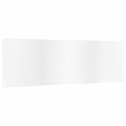 Преграда за стая, бял, ширина 600 см, височина 165 см, бамбук