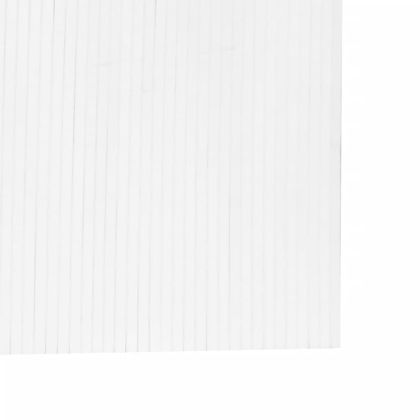 Преграда за стая, бял, ширина 600 см, височина 165 см, бамбук