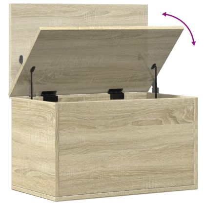Кутия за съхранение дъб сонома 60x35x35 см инженерно дърво