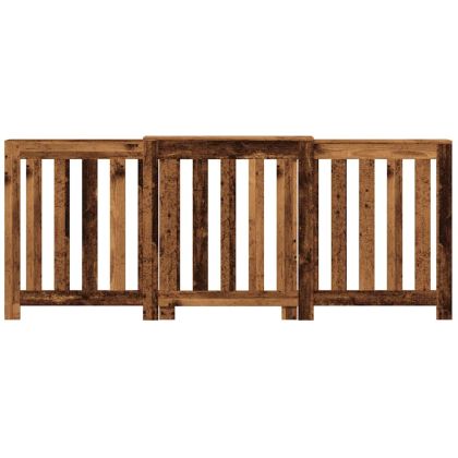 Капак за радиатор, старо дърво, 205x21,5x83,5см инженерно дърво
