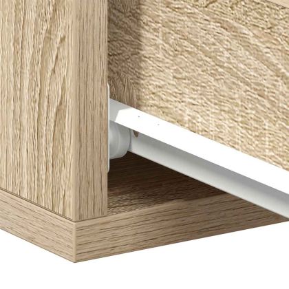 Нощно шкафче за стена, дъб сонома, 40x30x15 см инженерно дърво