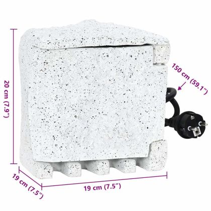 Градински контакт от изкуствен камък с таймер