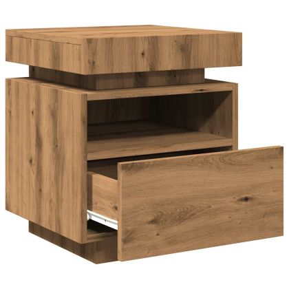 Нощен шкаф с LED осветление Artisan Oak 40x39x48,5 cm