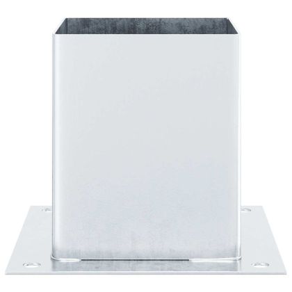 Основи за стълбове квадрат 4 бр 101x101 мм поцинкована стомана