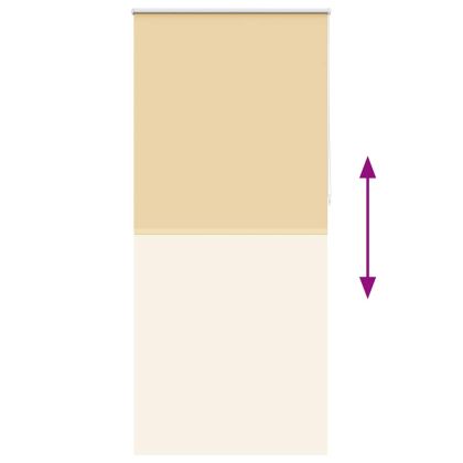 Затъмняваща ролетна щора 84,4x230 см, ширина на плат 80 см, бежова