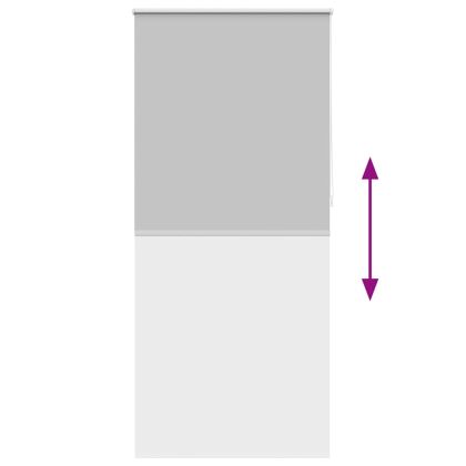 Затъмняваща ролетна щора 84,4x230 см, ширина на плат 80 см, сива