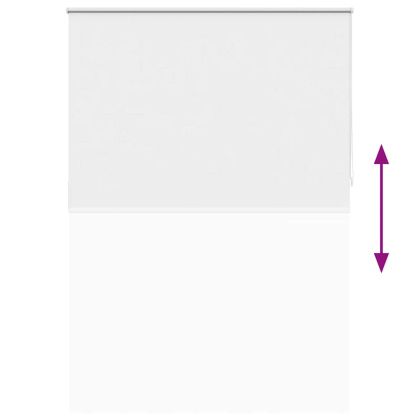 Затъмняваща ролетна щора 144,4x230 см, ширина на плат 140 см, бяла