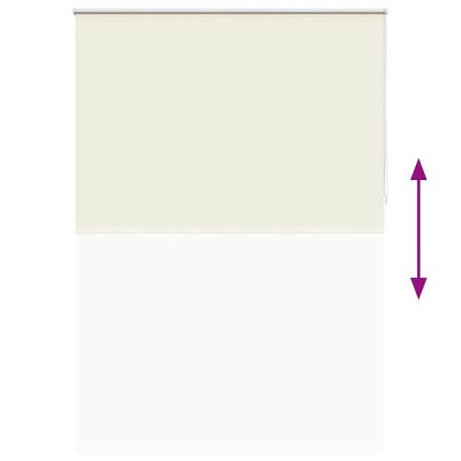 Затъмняваща ролетна щора 144,4x230 см, ширина на плата 140 см, почти бяла