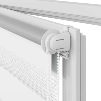 Зебра щора 80,9x150 см Ширина на плат 76,7 см бяла