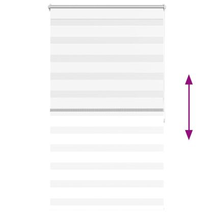 Зебра щора 100,9x175 см Ширина на плат 96,7 см бяла