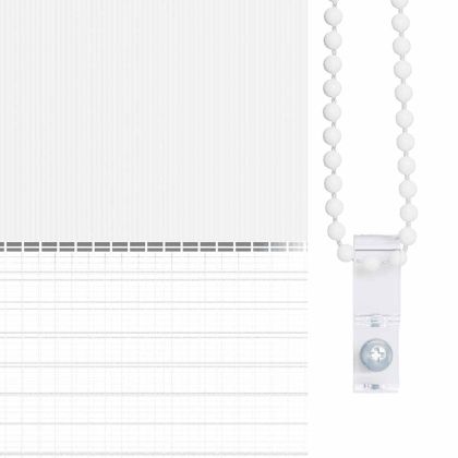 Зебра щора 100,9x175 см Ширина на плат 96,7 см бяла