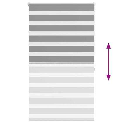 Зебра щора 100,9x175 см Ширина на плат 96,7 см сива