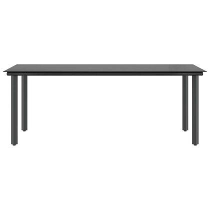 Градински комплект с възглавници 9 части кафяв полиратан стъкло