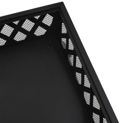 Преносимо огнище с ръжен, 50 см, XXL, стомана