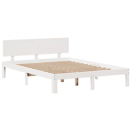 Легло с етажерка за книги, без матрак, 120x200 см, бор масив