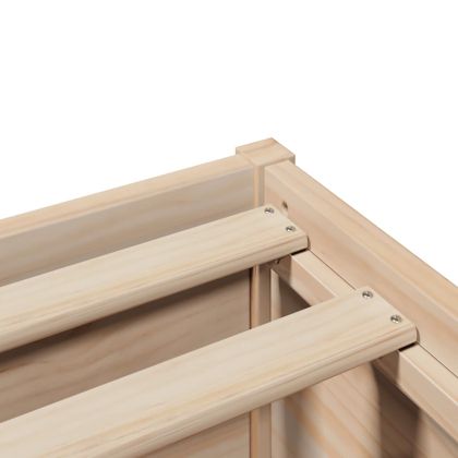 Рамка за легло без матрак, 90x190 см, масивна чамова дървесина