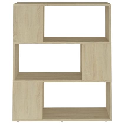 Библиотека, дъб сонома, 80x24x94 см, инженерно дърво