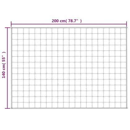 Утежнено одеяло светлокремаво 140x200 см 10 кг плат