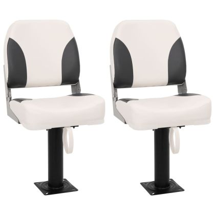 Сгъваеми седалки за лодка, комплект от 2, ниска облегалка