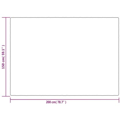 Утежнено одеяло с плик, сиво, 150x200 см, 7 кг, плат