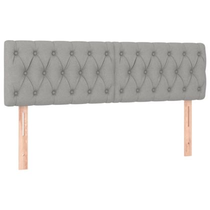 Боксспринг легло с матрак, светлосиво, 140x190 см плат