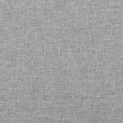 Горна табла за легло с уши, светлосива,93x23x78/88 см, плат