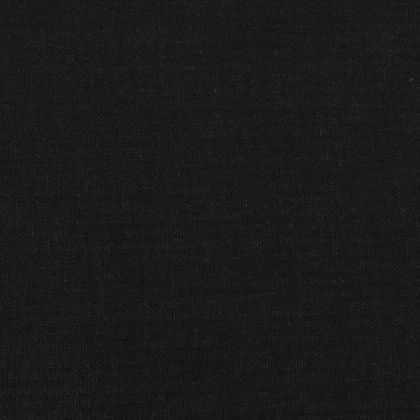 Горна табла за легло с уши, черна, 163x23x78/88 см, плат