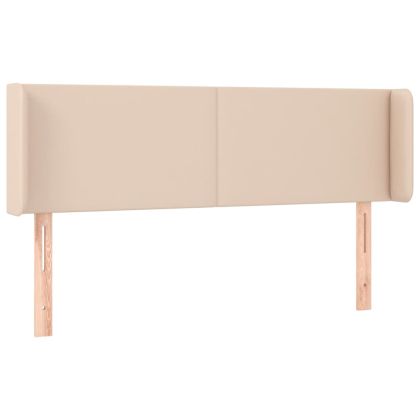 LED Горна табла за легло, капучино, 147x16x78/88 см