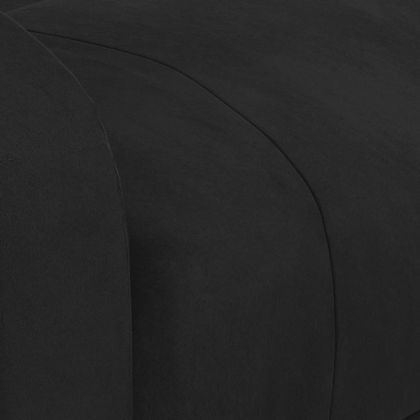 Реклайнер стол, черен, кадифе