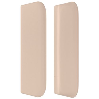 Горна табла за легло, капучино,147x16x78/88 см, изкуствена кожа