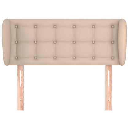 Горна табла с уши, капучино,103x23x78/88 см, изкуствена кожа