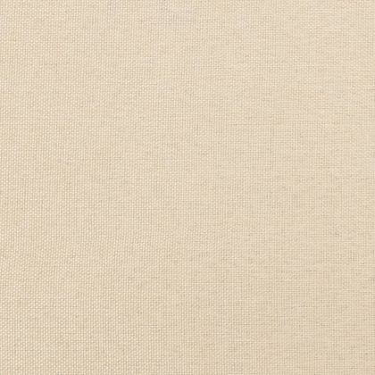 Горна табла за легло с уши, кремава, 163x23x118/128 см, плат