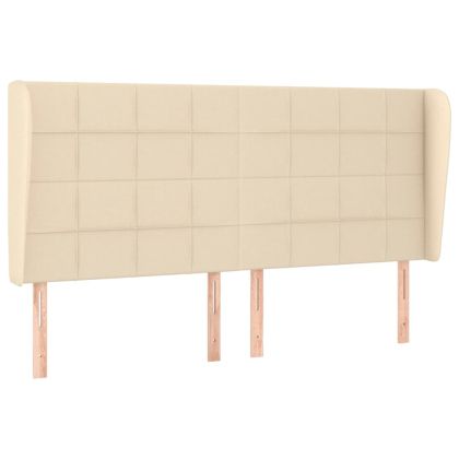 Боксспринг легло с матрак, кремава, 180x200 см, плат