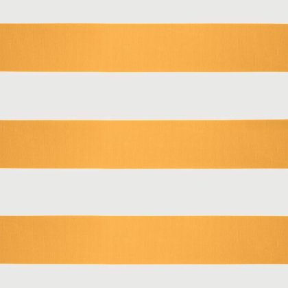 Прибираща се тента жълто и бяло 3,5x2,5 м плат и алуминий