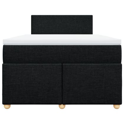 Боксспринг легло с матрак, черно, 120x200 см, плат