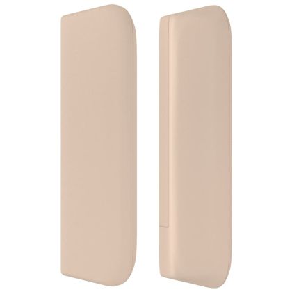 Горна табла за легло, капучино, 83x16x78/88 см, изкуствена кожа